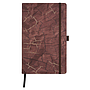 Notebook bolsillo con interior neutro y  tapa Burdeos inspirada en el arte Wabi Sabi