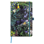 Notebook Mesa con interior rayado y tapa representando flores de lirio